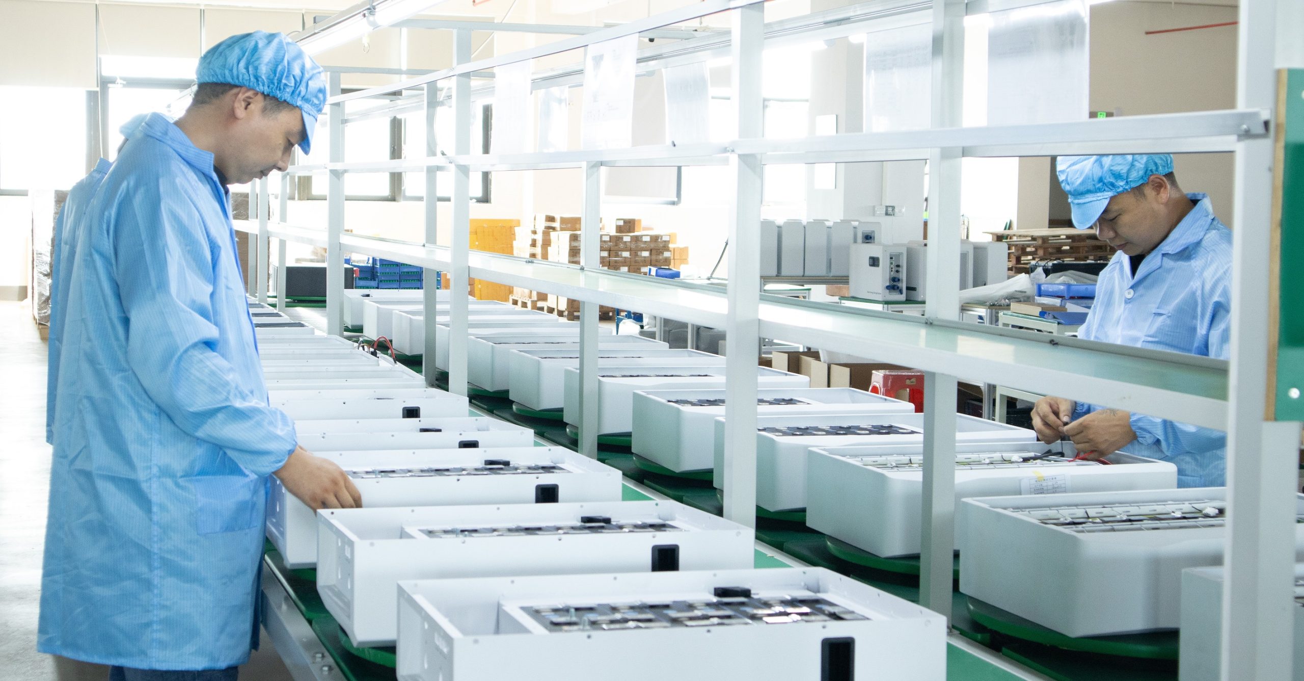 Factory production line overview