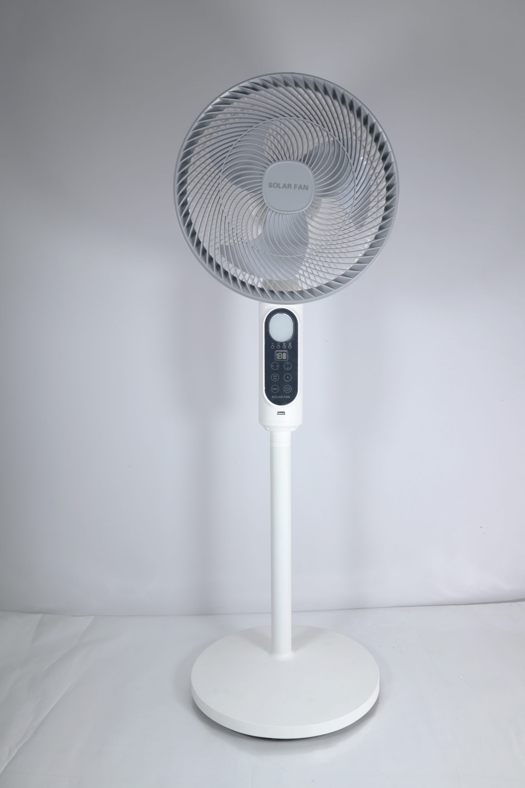 Smart Solar Air Circulating Fan (MJ-SF01) — Solar Powered, 32dB Quiet, 360° Oscillation